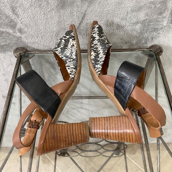 Naturalizer N5 Comfort Sandals Dahnny women’s size 8 Open Toe Black Leather - Picture 7 of 11